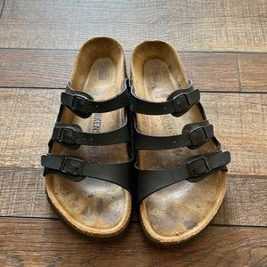 Size 39 Birkenstock sandals- soft footbed- used